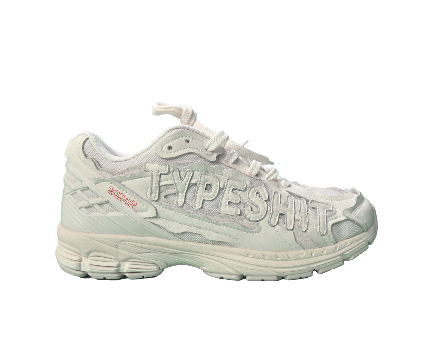 All White - TypeShit Shoes