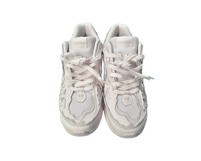 All White - TypeShit Shoes