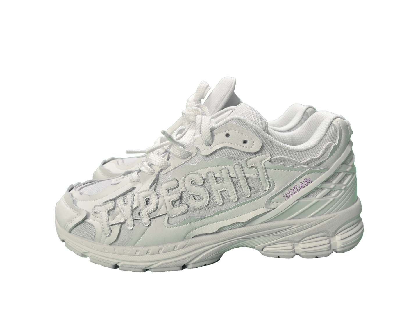 All White - TypeShit Shoes