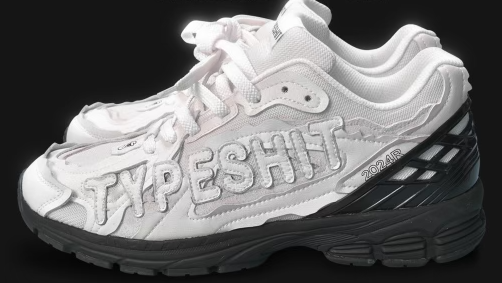 Black and White - TypeShit Shoes